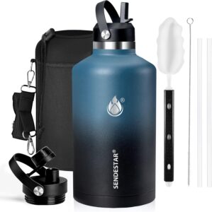 Insulated Water Bottle 64 oz, Tripl...