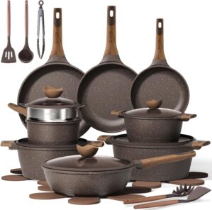 CAROTE 26pcs Pots and Pans Set, Non...