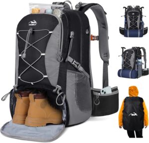 NUBILY 50L Hiking Backpack Waterpro...