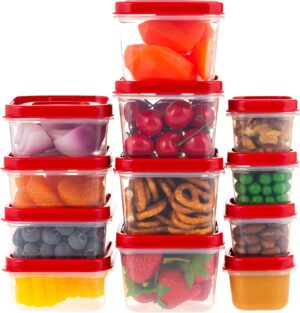 IRIS USA 24 PC Food Containers With...