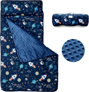 beeweed Toddler Nap Mat, Rollup Des...