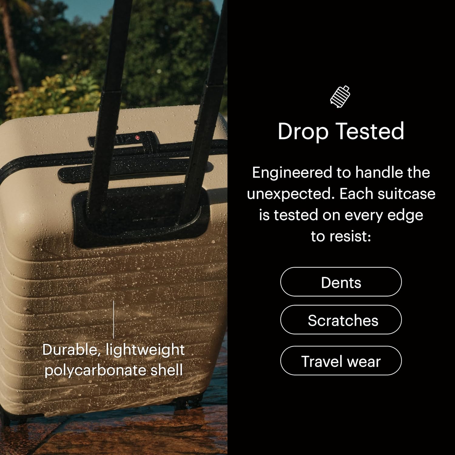 Away The Carry-On Luggage, 22-inch Lightweight Hardside Spinner Suitcase | Durable & Lightweight, Premium 360° Spinner Wheels, Interior Compression System, TSA-Approved Lock, Jet Black - Image 3
