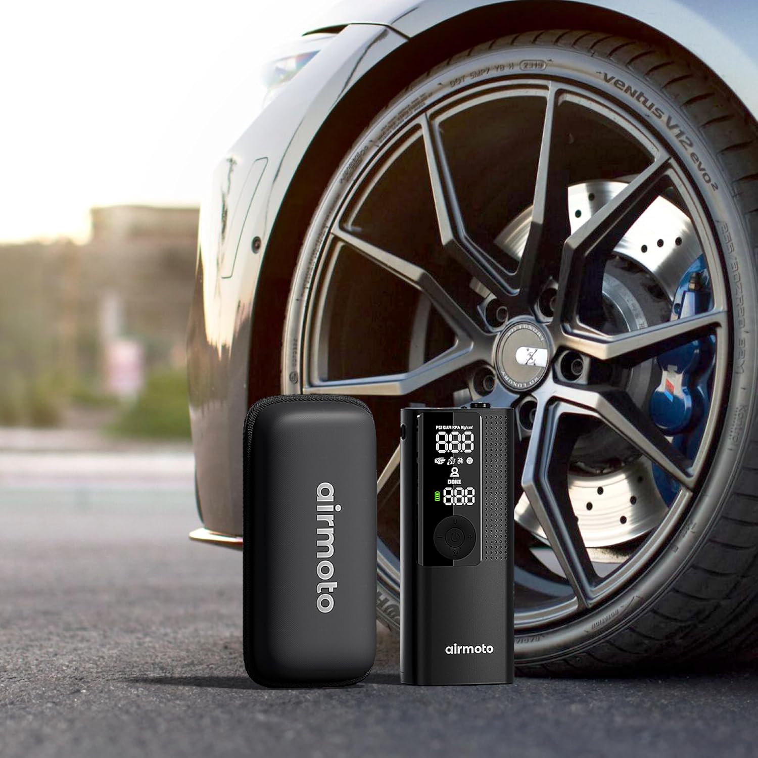 Airmoto Portable Tire Inflator and Hard Carrying Case Bundle - Image 6