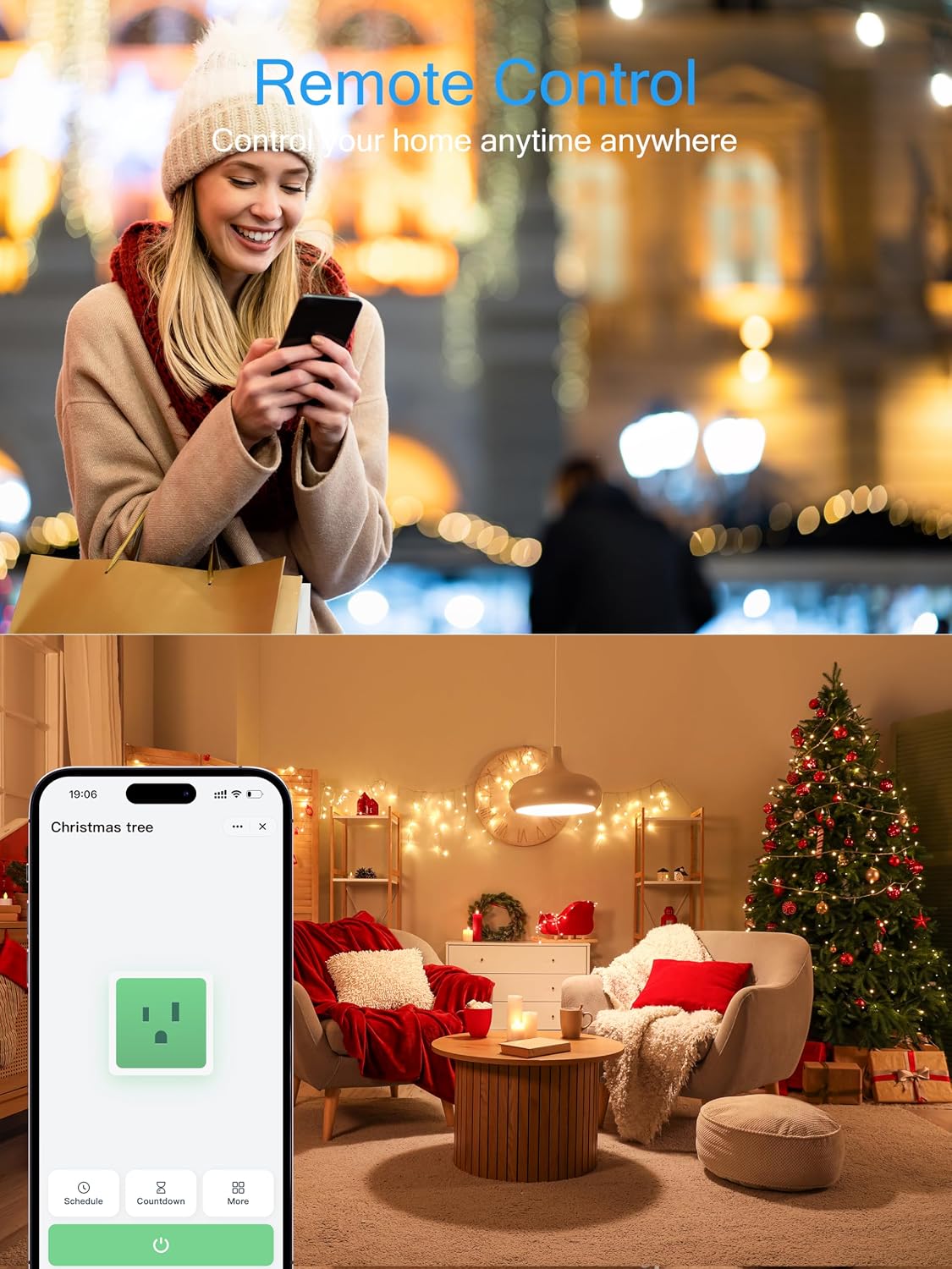 EIGHTREE 15A Smart Plug Works with Alexa & Google Home, Smart Outlet 4 Pack - Image 8