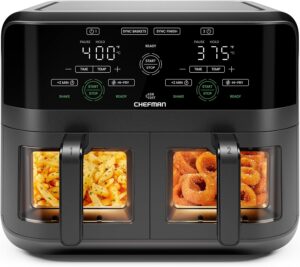 CHEFMAN 6 Quart Dual Basket Air Fry...