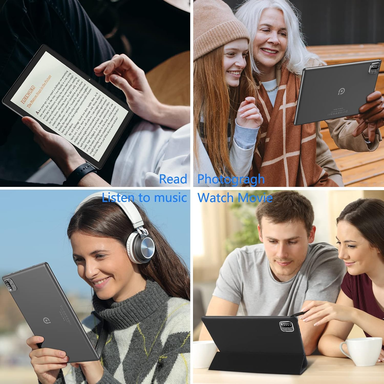PRITOM 2026 10'' Tablet with Case, 5Ghz WiFi 6, 64GB, HD IPS, 6000mAh,Black | Latest system Android 16, With Cover Case, Large Screen, Good for Watching & Viewing, 1280 * 800 HD IPS Display, Expandable - Image 9