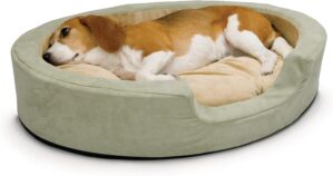 K&H Heated Dog Bed, Thermo-Snu...