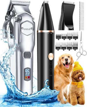 oneisall Dog Grooming Kit for Thick...