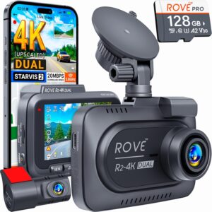 ROVE R2-4K Dual Dash Cam Front and ...