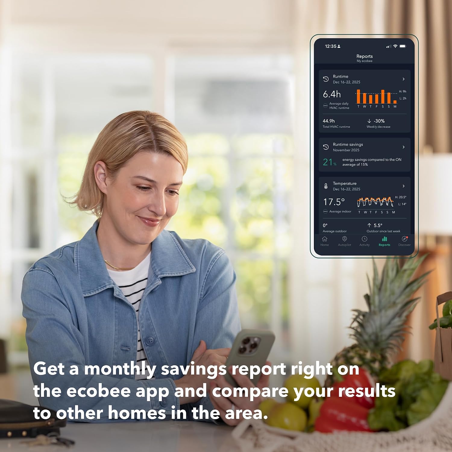 ecobee Comfort and Security Bundle, Smart Thermostat Premium & SmartSensor | Built-in Alexa and Siri, Doorbell live view, Smoke alarm detection, Radar occupancy sensor, open and close notifications - Image 14