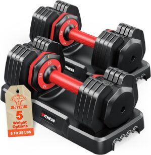 Rendpas Adjustable Dumbbell Set, Qu...