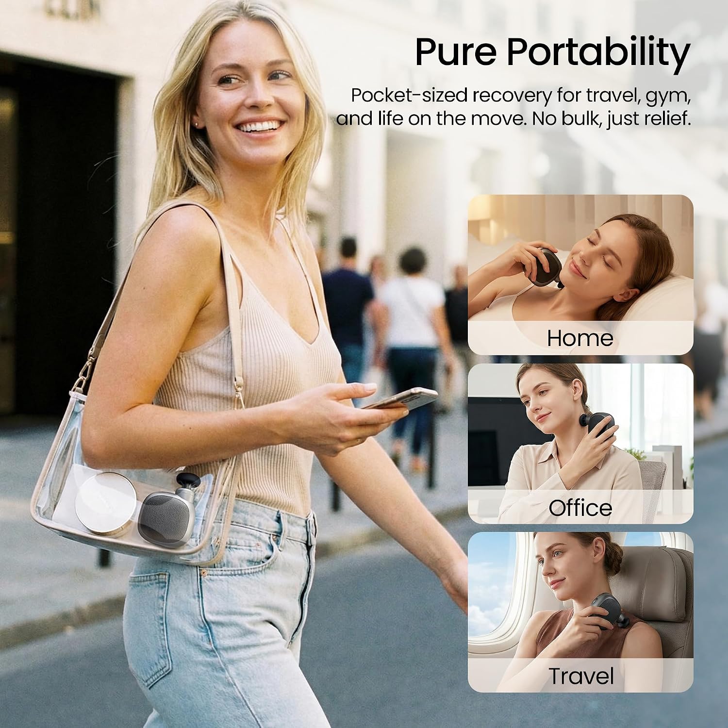 Mini Massage Gun, Small Handheld Muscle Massager for Face Neck Scalp - Image 6