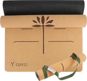 Y O Gayo Premium Yoga Cork Mat | 5m...