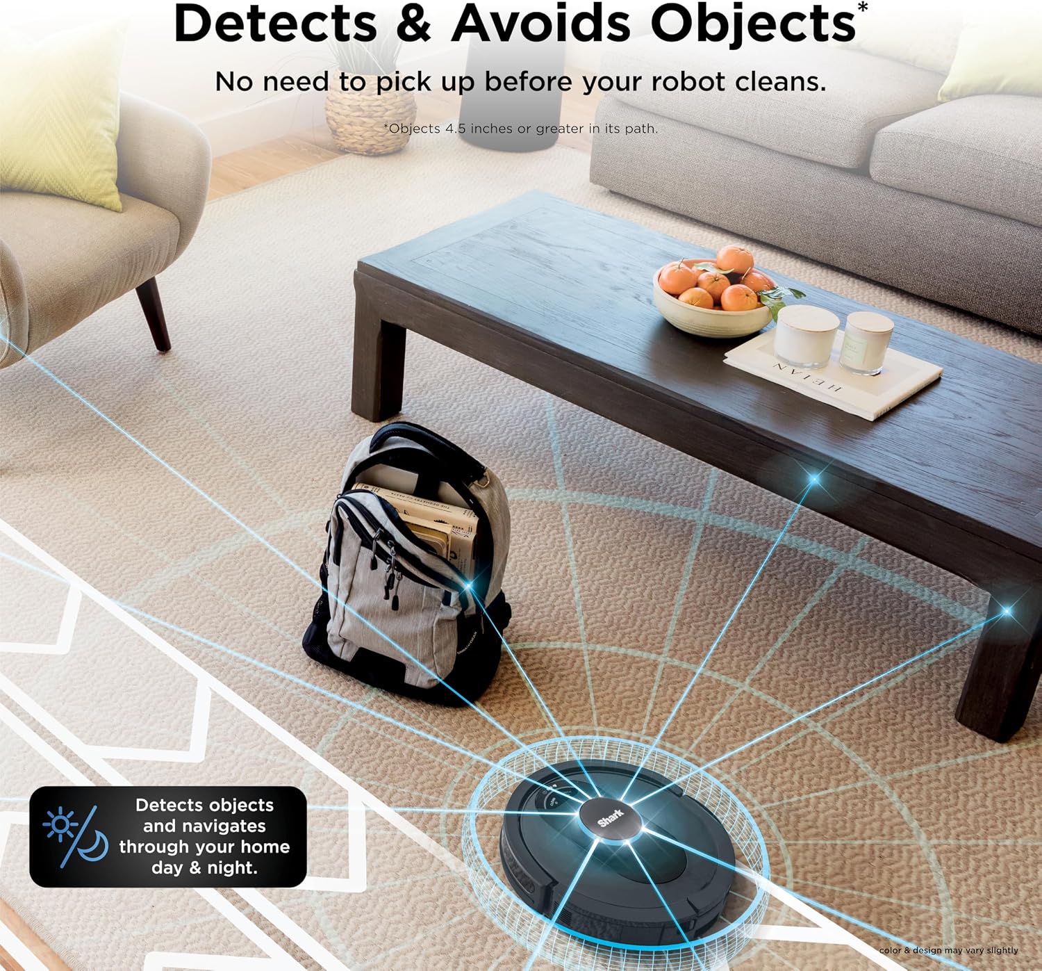 Shark AV2501S AI Ultra Robot Vacuum, with Matrix Clean, Home Mapping, 30-Day Capacity HEPA Bagless Self Empty Base, Perfect for Pet Hair, Wifi, Dark Grey - Image 6