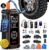 OlarHike Tire Inflator Portable Air Compressor, Dual Power-3 * 2000mAh & 12V DC | Lightning-Fast Inflation, Auto Shut-off, Cordless Air Pump for Car Tires, Bikes, Balls with LED & Digital Pressure Gauge