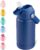 Kerilyn 12oz Kids Water Bottle, Stainless Steel Insulated Water Bottle, Toddler Cup with Straws Leak-Proof, Kids Water Bottles for School Boys Girls, BPA Free, Blue