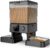 oneisall Automatic Cat Feeder for 2 Cats Pets, Timed Cat Food Dispenser | 20 Cups/5L, Prevent Fighting, Precise Portion, Balanced Dispense, Non-Slip & Stable, Voice Recorder, Stainless Steel Bowls