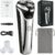 Electric Razor for Men, 2026 Upgraded Electric Shavers for Men, USB-C Rechargeable, Wet & Dry Shaver with Pop-up Trimmer and Travel Case (Gunmetal)