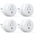 EIGHTREE 15A Smart Plug Works with Alexa & Google Home, Smart Outlet 4 Pack