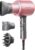 Wavytalk Blown Away Ionic Hair Dryer with Diffuser for Curly Hair | 1875W Fast Drying, 3 Attachments for All Hair Types, Ceramic Healthy Shine, Lightweight & Quiet (Rose Gold)
