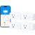 Govee Smart Plug with Energy Monitoring, WiFi Bluetooth Outlet, 4 Pack
