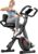 PLENY Folding Exercise Bike, 5 IN 1 Indoor Stationary Bikes for Home | Workout Bike with 6.6 LBS Flywheel, 16-Level Adjustable Magnetic Resistance, 330LB Weight Capacity, Back Support Cushion