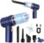 KMM Handheld Car Vacuum Cleaner, Hand Held Vacuum Cleaner and Air Duster | 9000PA Strong Suction, Cordless, 120W High Power, Multi-Nozzles & LED Light, for Home, Car, Office, Pet