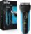 Braun Electric Series 3 Razor with Precision Trimmer, Rechargeable, Wet & Dry Foil Shaver for Men, Blue/Black, 4 Piece