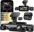Neideso 360° Dash Cam Front and Rear Inside, 4 Channel Dash Camera for Car