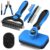 Professional 7 in 1 Pet Grooming kit I Dog Brush & Cat Brush I Dog&Cat Comb I Dog&Cat Nail Clipper/Trimmers with Nail File I Dog Bath Brush I Dog&Cat Flea Comb I Pet Supplies(Deep Blue)