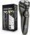 Electric Razor for Men Waterproof: 5D Floating Rotary Shaver for Travel Wet or Dry – 𝐒𝐞𝐧𝐬𝐢𝐭𝐢𝐯𝐞 𝐒𝐤𝐢𝐧 𝐂𝐚𝐫𝐞, USB Fast Charging, Stainless Steel Blades, Pop-up Trimmer Chic Black