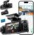 IIWEY N6 360° Dash Cam 4 Channel, Free 128GB Card, 8 IR Lights Night Vision | 5.8G WiFi-6 (up to 20MB/s) with App, 24/7 Parking Mode, FHD Front & Rear Inside Dash Cam for Car, 3.16” IPS, GPS, G-Sensor