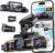Icesky 4K Dash Cam Front and Rear Left Right with GPS, 20MB/s WiFi 6