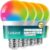 Linkind Matter Smart Light Bulbs 5GHz, Compatible with Alexa/Apple Home/Google | UltraColor 1100LM Color Changing Light Bulbs, 1000-20000K, Music Sync, Dotis AI, A19 2.4G & 5G WiFi 6 Bluetooth, 4Pack