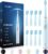 7AM2M Sonic Electric Toothbrush for Adults and Kids- High Power Rechargeable Toothbrushes with 8 Brush Heads,5 Adjustable Modes, Built-in 2-Minute Smart Timer,4 Hours Fast Charge for 30Days (Blue)