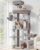 Taoqimiao 71in Cat Tree, Heavy Duty Large Cat Tower for Indoor Cats MS050W | Extra Wide Sturdy Base, Tall Multi-level, 7 Sisal Scratching Posts, 2 Houses, 2-Post Supported Baskets, 2 Perches, Light Gray