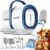 oneisall Dog Grooming Vacuum, Pet Grooming Vacuum with Clipper Nail Grinder, 1.5L Dust Cup Dog deshedding Brush with 7 Tools for Shedding Pet Hair, Home Cleaning(Blue)
