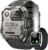 Military Smart Watch for Men (Answer/Make Calls), 2.01” Smart Watch for Android and iPhone, Fitness Tracker with Flashlight/Compass/100 Days Battery/Heart Rate/Sleep/100+ Sport Modes(2 Straps)