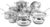 Cuisinart 17-Piece Stainless Steel Cookware Set, Chef’s Classic Steel Collection with Pure Aluminum Core for Quick and Even Heat, Cool Grip Handles, Dishwasher Safe, 77-17N | Dishwasher-safe stainless steel pans and pots with riveted handles & aluminum core for even heat, oven safe to 500°F, 77-17N