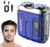 Dual-Head Portable Mini Mens Electric Shaver, Blue