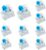 BlingKingdom 10 PCS Mechanical Keyboard Switches, MX Clicky Blue for Gaming