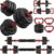 Adjustable Dumbbell set,20/30/45/70/90lbs Free Weight Set | 5 in1 Dumbbell Set with Connector,Used as Barbell,Kettlebells,Push up Stand,Fitness Exercises for Home Gym Suitable Men/Women