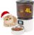 Automatic Cat Feeders, 4L Timed Cat Dry Food Dispenser Auto Pet Feeder Portion Control up to 9 Meals/Day for Cats and Small Dogs Dual Power Supply, with Stainless Bowl Fresh Food, Easy Clean