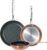 Nuwave 3-Piece 8”, 10”, 12” Forged Lightweight Frying Pan Set, Cozy Blue