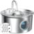Stainless Steel Cat Water Fountain: Cat Fountain with with 6 Filters + 3 Sponges – 88oz/2.6L Slient Pet Water Fountains for Cats Indoor – DCTROD Kitten Fountains – Gifts for Cats Dogs Small Animals