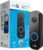 Chamberlain myQ Video Doorbell | 2K Camera, Battery/Wired, Color Night Vision, Live with 2-Way Talk, Motion Detection & Real-Time Alerts, 150 Deg Wide View, Black