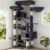 Heybly Cat Tree, 71-Inch-Tall Tower for Indoor Cats with 2 Perches HCT034G