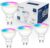 Lightinginside GU10 Smart Light Bulbs 50W, 38° Beam Angle RGBCW Color, 4PCS