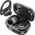 HAOYUYAN Sports Bluetooth Headphones, 80Hrs Playtime Wireless Earbuds with LED Power Display, IPX7 Waterproof Earphones for Workout/Running, Noise Canceling Headset Ear Buds (Black)