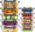 Dealusy 10 Sets 36 oz & 12 oz Glass Food Storage Containers with lids, Gray | 20-Piece Airtight Leak-proof Glass Meal Prep Containers with Lids, Microwave Oven Freezer Dishwasher Safe